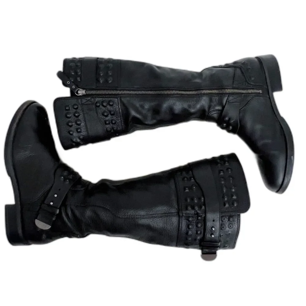 UGG Dayle Studded Moto Knee High Boots Alternative Punk Women's Size 7